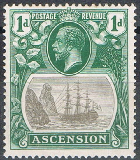 Image of Ascension SG 11b LMM British Commonwealth Stamp